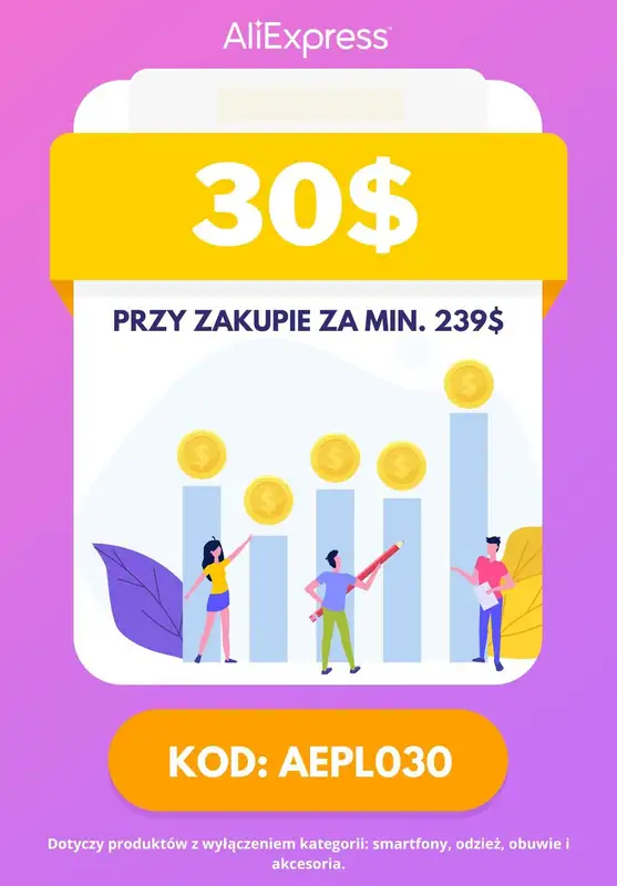 AliExpress - gazetka promocyjna Kody rabatowe na zakupy od poniedziałku 24.02 do piątku 28.02 - strona 3