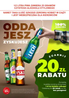 Duży Ben - gazetka promocyjna Zgarnij 20zł rabatu od wtorku 25.02 do środy 31.12 Duży Ben - gazetka promocyjna Zgarnij 20zł rabatu od wtorku 25.02 do środy 31.12