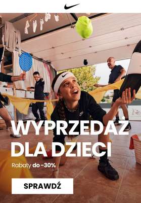 NIKE - gazetka promocyjna Do -30% Wyprzedaż produktów dla dzieci od wtorku 25.02 