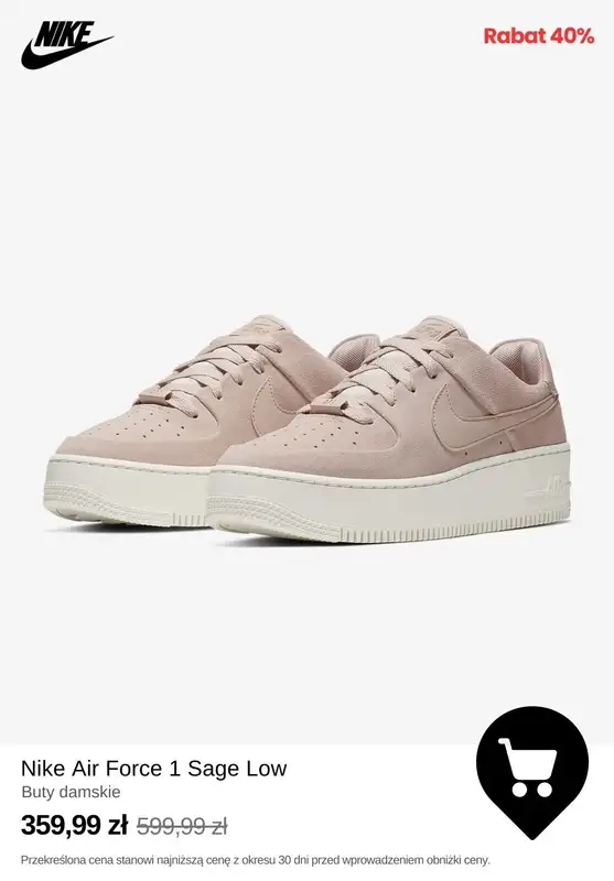 NIKE - gazetka promocyjna Do -50% Wyprzedaż produktów dla kobiet od środy 26.02  - strona 12