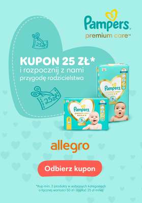  Pampers - gazetka promocyjna Odbierz 25 zł i rozpocznij przygodę rodzicielstwa od soboty 01.03 do poniedziałku 31.03
