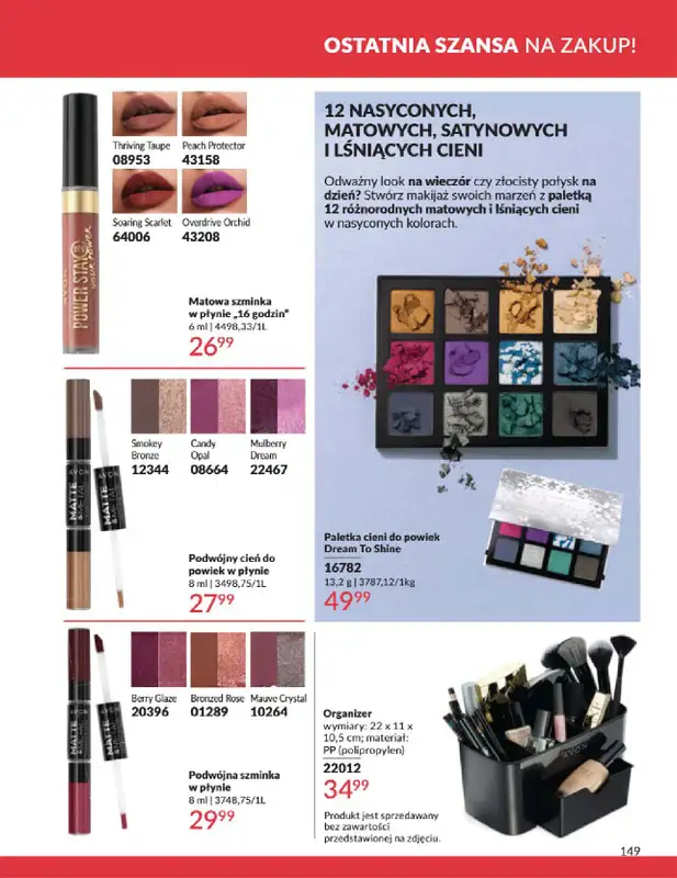 AVON - gazetka promocyjna Katalog Marzec 2025 od czwartku 06.03 do poniedziałku 31.03 - strona 149