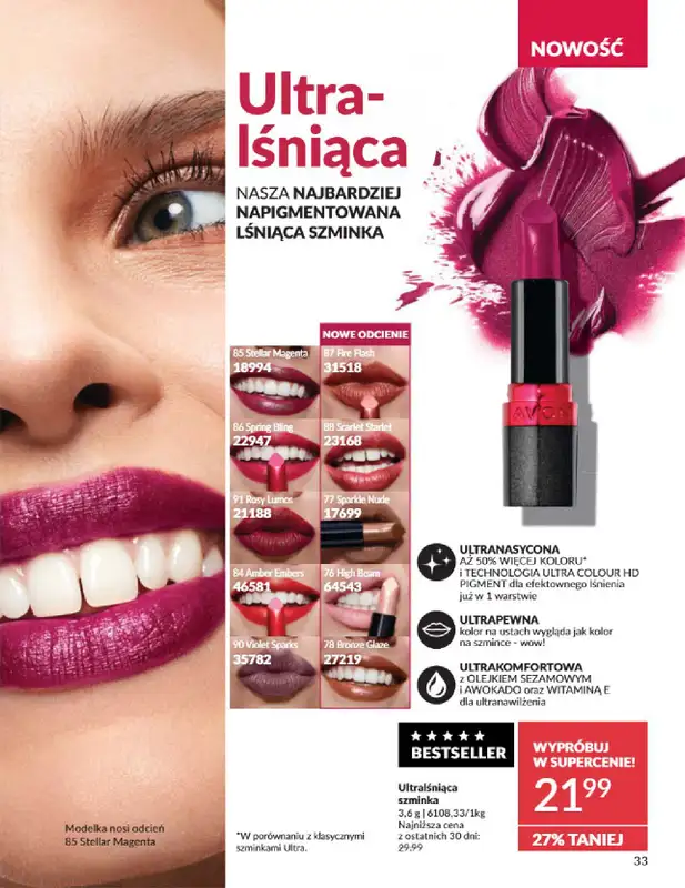 AVON - gazetka promocyjna Katalog Marzec 2025 od czwartku 06.03 do poniedziałku 31.03 - strona 33