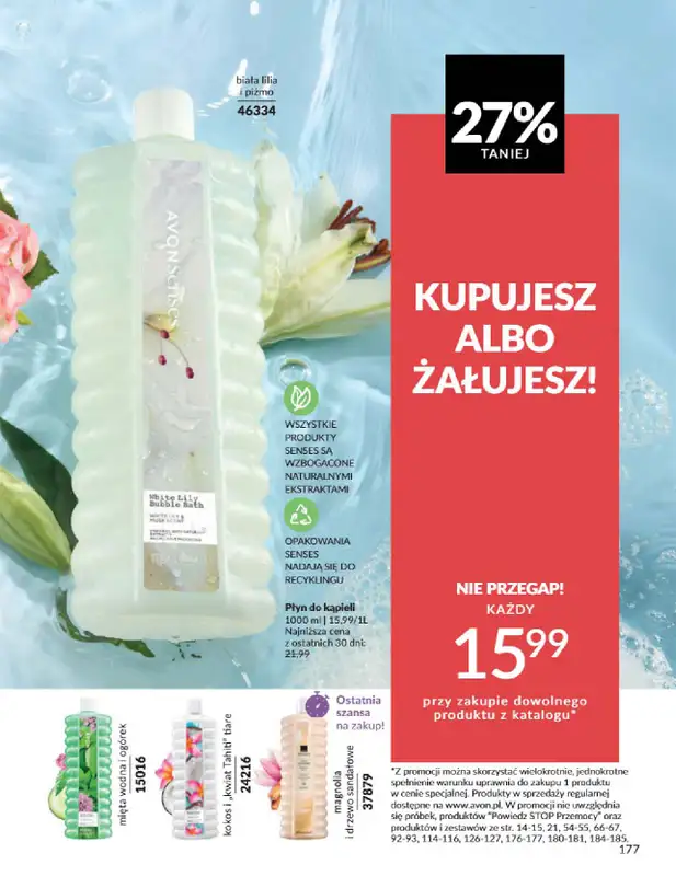 AVON - gazetka promocyjna Katalog Marzec 2025 od czwartku 06.03 do poniedziałku 31.03 - strona 177