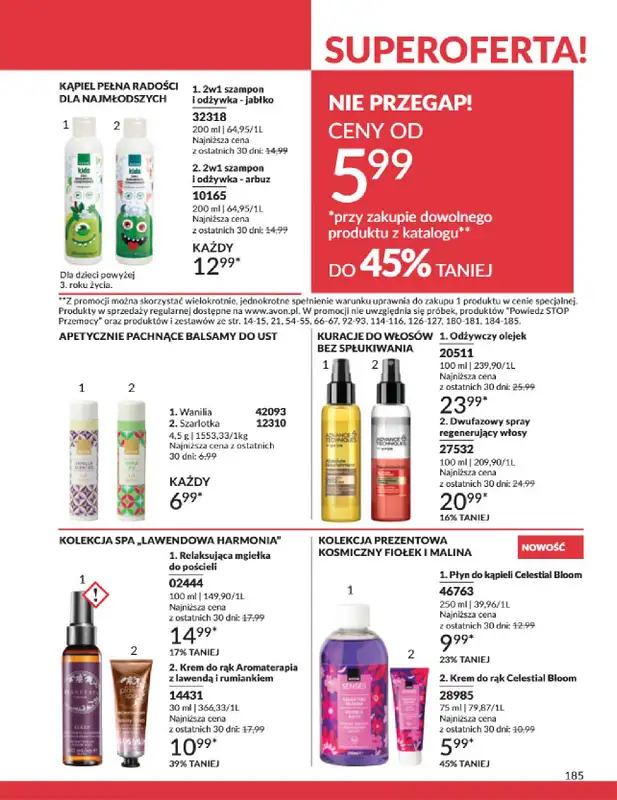 AVON - gazetka promocyjna Katalog Marzec 2025 od czwartku 06.03 do poniedziałku 31.03 - strona 185