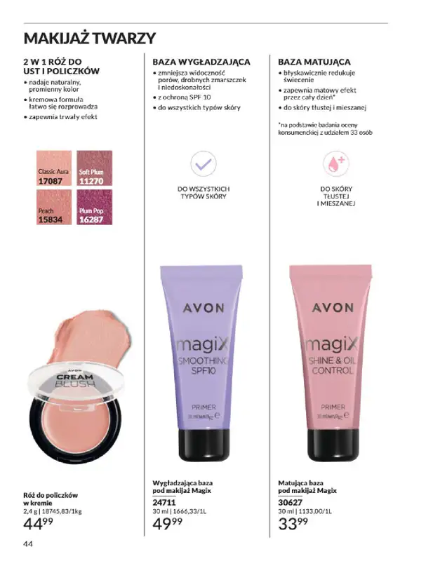 AVON - gazetka promocyjna Katalog Marzec 2025 od czwartku 06.03 do poniedziałku 31.03 - strona 44