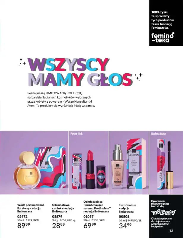 AVON - gazetka promocyjna Katalog Marzec 2025 od czwartku 06.03 do poniedziałku 31.03 - strona 13