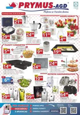 Prymus AGD - gazetka promocyjna Gazetka od czwartku 06.03 do soboty 22.03 Prymus AGD - gazetka promocyjna Gazetka od czwartku 06.03 do soboty 22.03