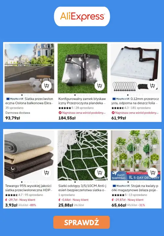 AliExpress - gazetka promocyjna Produkty na balkon od piątku 07.03  - strona 4