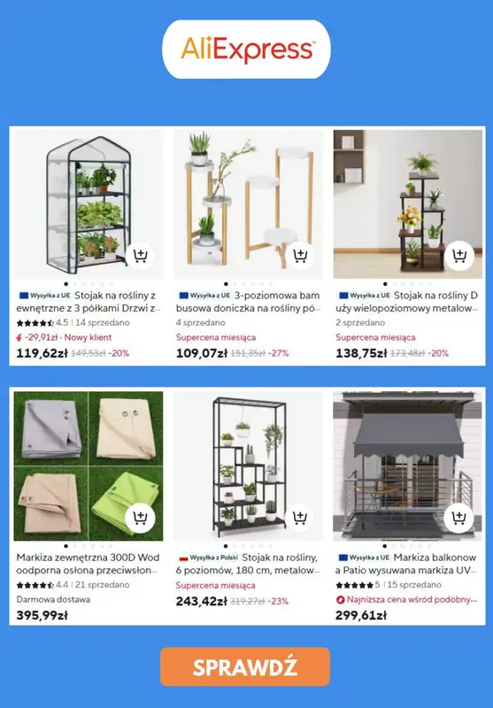 AliExpress - gazetka promocyjna Produkty na balkon od piątku 07.03  - strona 5