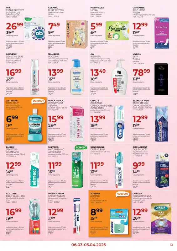 Drogerie Jawa - gazetka promocyjna Gazetka od czwartku 06.03 do czwartku 03.04 - strona 13