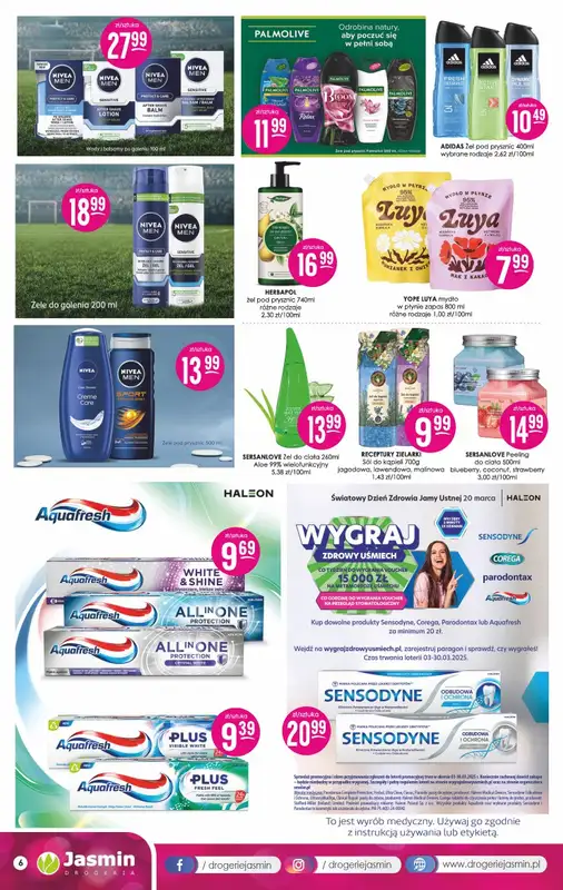 Drogerie Jasmin - gazetka promocyjna Gazetka od poniedziałku 10.03 do poniedziałku 31.03 - strona 6