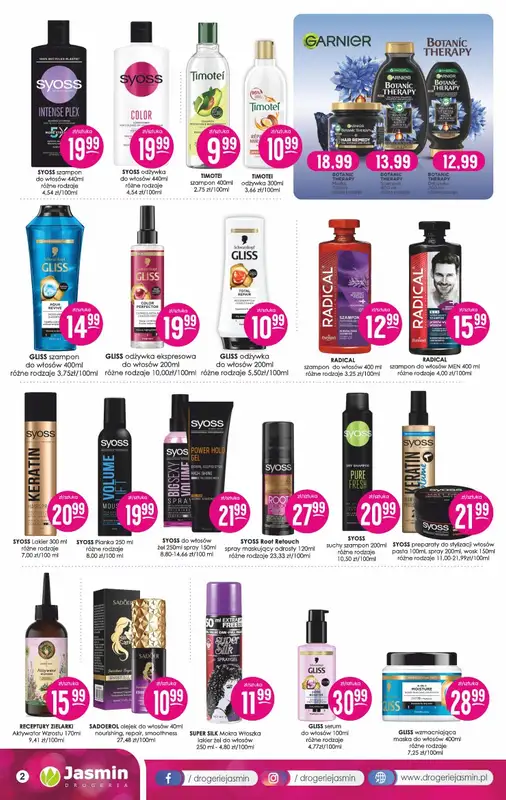 Drogerie Jasmin - gazetka promocyjna Gazetka od poniedziałku 10.03 do poniedziałku 31.03 - strona 2