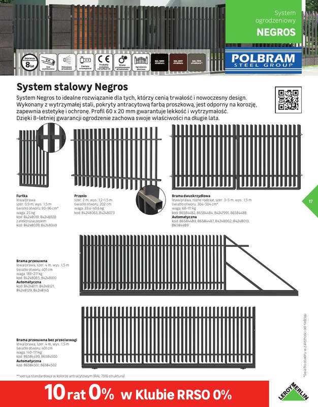 Leroy Merlin - gazetka promocyjna Katalog Ogrodzenia i domki narzędziowe 2025 od poniedziałku 10.03 do niedzieli 30.11 - strona 17