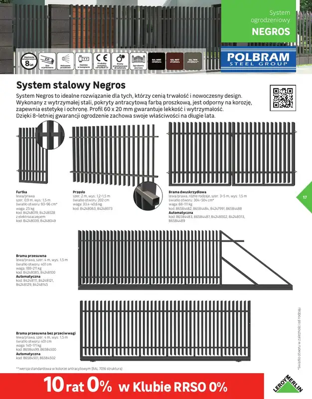 Leroy Merlin - gazetka promocyjna Katalog Ogrodzenia i domki narzędziowe 2025 od poniedziałku 10.03 do niedzieli 30.11 - strona 17