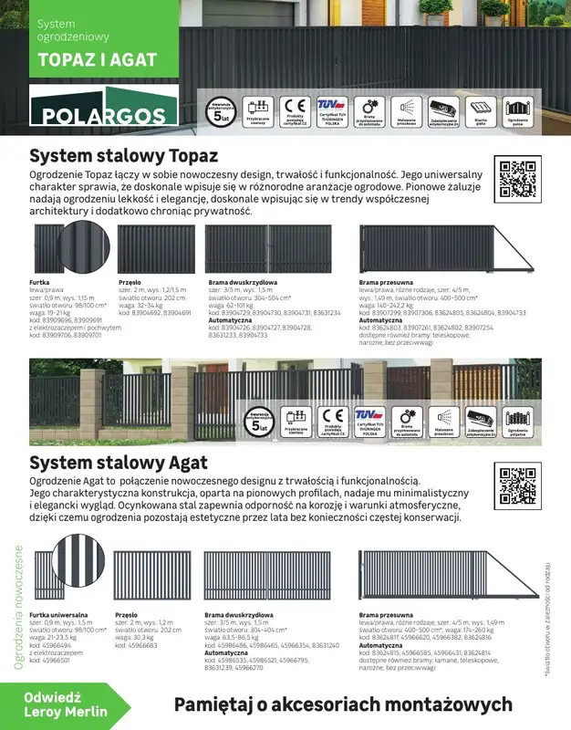 Leroy Merlin - gazetka promocyjna Katalog Ogrodzenia i domki narzędziowe 2025 od poniedziałku 10.03 do niedzieli 30.11 - strona 16
