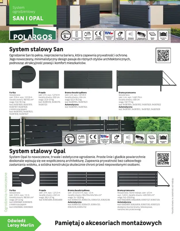 Leroy Merlin - gazetka promocyjna Katalog Ogrodzenia i domki narzędziowe 2025 od poniedziałku 10.03 do niedzieli 30.11 - strona 12