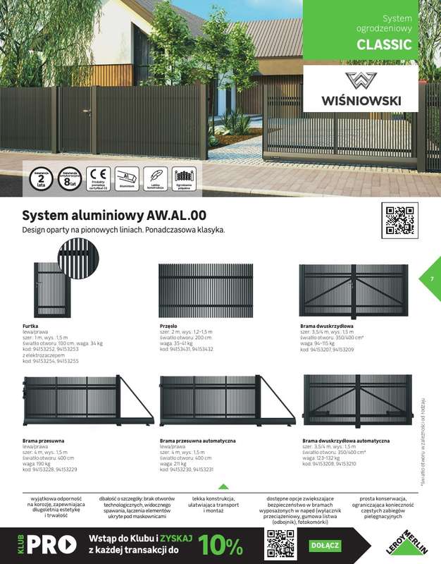 Leroy Merlin - gazetka promocyjna Katalog Ogrodzenia i domki narzędziowe 2025 od poniedziałku 10.03 do niedzieli 30.11 - strona 7