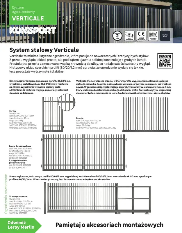 Leroy Merlin - gazetka promocyjna Katalog Ogrodzenia i domki narzędziowe 2025 od poniedziałku 10.03 do niedzieli 30.11 - strona 18