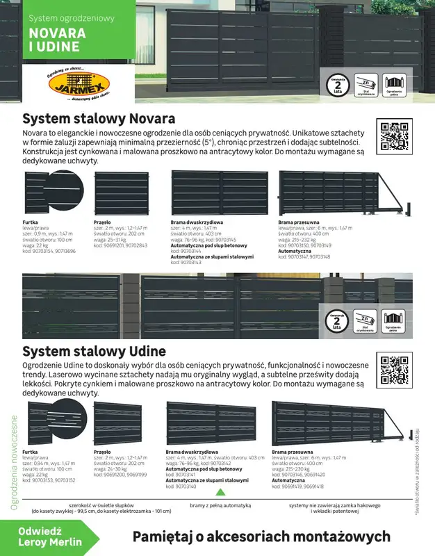 Leroy Merlin - gazetka promocyjna Katalog Ogrodzenia i domki narzędziowe 2025 od poniedziałku 10.03 do niedzieli 30.11 - strona 14