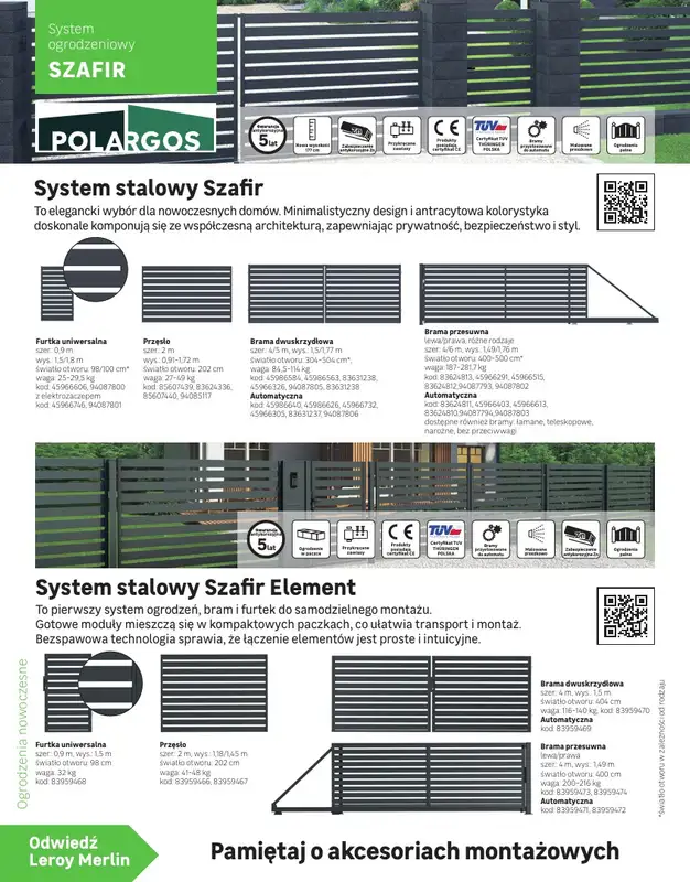 Leroy Merlin - gazetka promocyjna Katalog Ogrodzenia i domki narzędziowe 2025 od poniedziałku 10.03 do niedzieli 30.11 - strona 10