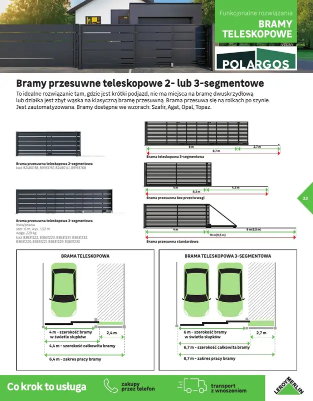 Leroy Merlin - gazetka promocyjna Katalog Ogrodzenia i domki narzędziowe 2025 od poniedziałku 10.03 do niedzieli 30.11 - strona 23