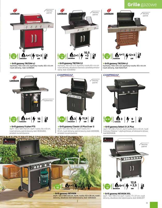 Leroy Merlin - gazetka promocyjna Katalog Grille 2025 od poniedziałku 10.03 do niedzieli 30.11 - strona 9
