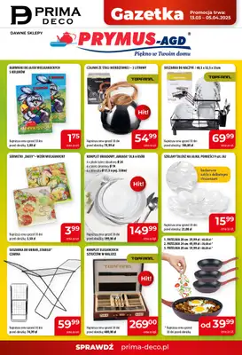 Prymus AGD / Prima Deco - gazetka promocyjna Gazetka od czwartku 13.03 do soboty 05.04 Prymus AGD / Prima Deco - gazetka promocyjna Gazetka od czwartku 13.03 do soboty 05.04