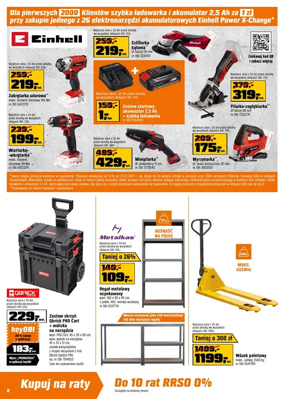 OBI - gazetka promocyjna OBI - katalog ogród od środy 12.03 do wtorku 25.03 - strona 8