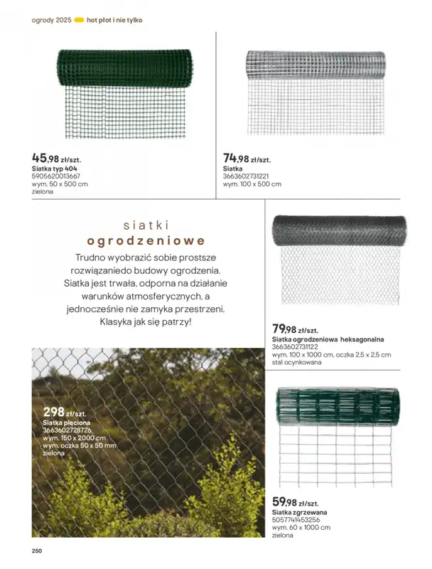 Castorama - gazetka promocyjna Katalog Ogrody, tarasy i balkony 2025 od środy 12.03 do środy 31.12 - strona 250