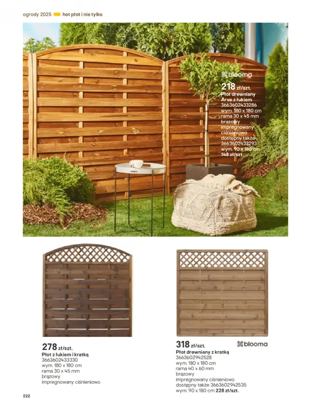 Castorama - gazetka promocyjna Katalog Ogrody, tarasy i balkony 2025 od środy 12.03 do środy 31.12 - strona 222