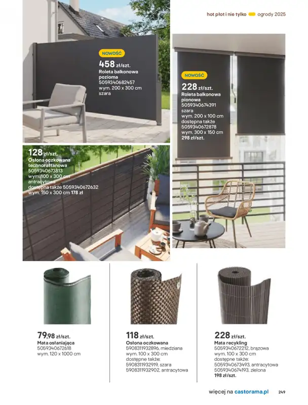 Castorama - gazetka promocyjna Katalog Ogrody, tarasy i balkony 2025 od środy 12.03 do środy 31.12 - strona 249