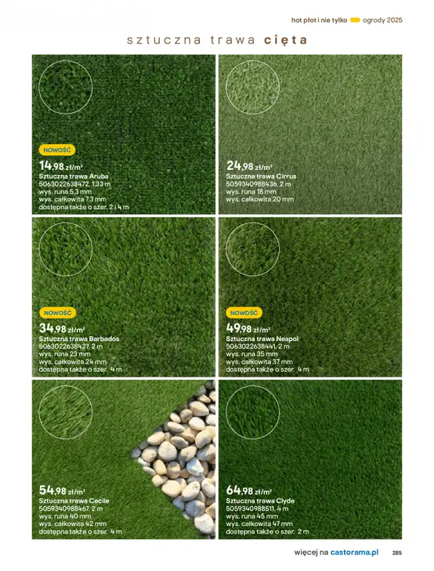 Castorama - gazetka promocyjna Katalog Ogrody, tarasy i balkony 2025 od środy 12.03 do środy 31.12 - strona 285