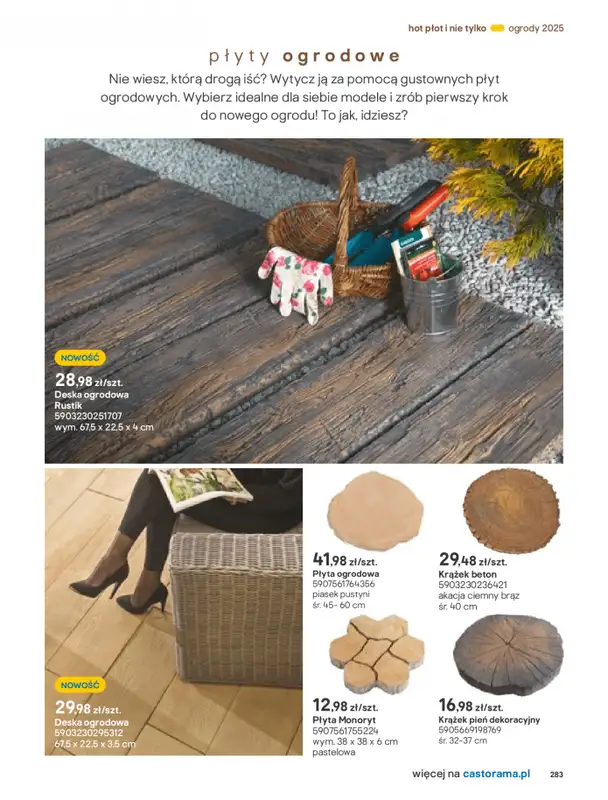 Castorama - gazetka promocyjna Katalog Ogrody, tarasy i balkony 2025 od środy 12.03 do środy 31.12 - strona 283