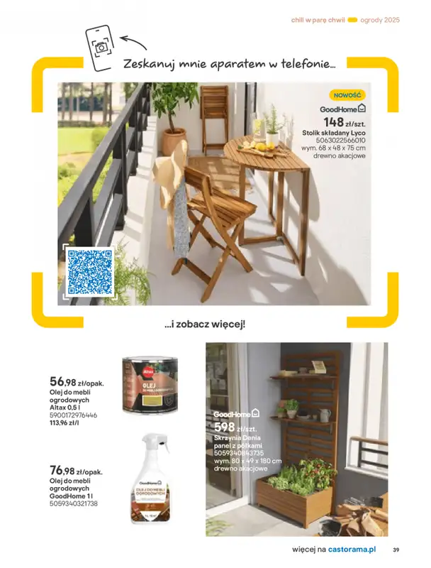 Castorama - gazetka promocyjna Katalog Ogrody, tarasy i balkony 2025 od środy 12.03 do środy 31.12 - strona 39