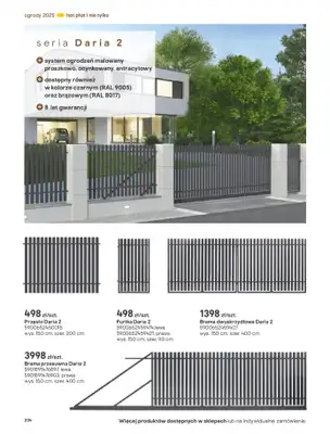 Castorama - gazetka promocyjna Katalog Ogrody, tarasy i balkony 2025 od środy 12.03 do środy 31.12 - strona 234 Castorama - gazetka promocyjna Katalog Ogrody, tarasy i balkony 2025 od środy 12.03 do środy 31.12 - strona 234