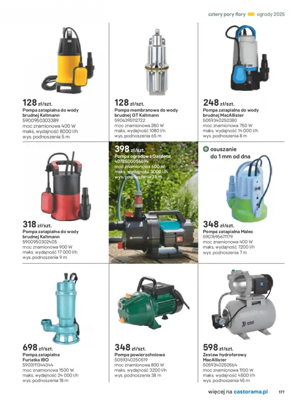 Castorama - gazetka promocyjna Katalog Ogrody, tarasy i balkony 2025 od środy 12.03 do środy 31.12 - strona 177