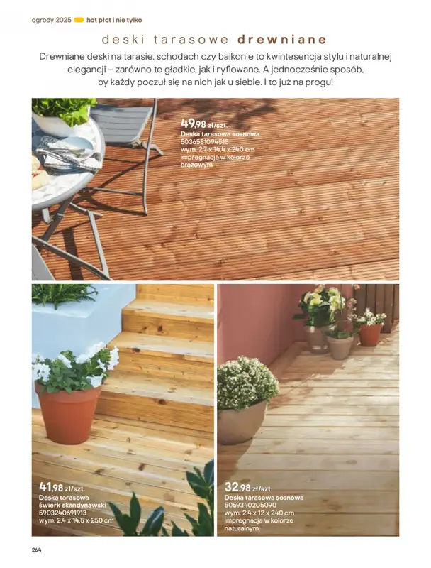 Castorama - gazetka promocyjna Katalog Ogrody, tarasy i balkony 2025 od środy 12.03 do środy 31.12 - strona 264