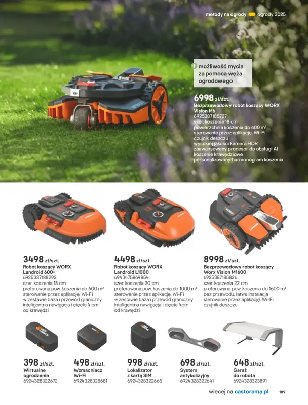 Castorama - gazetka promocyjna Katalog Ogrody, tarasy i balkony 2025 od środy 12.03 do środy 31.12 - strona 189