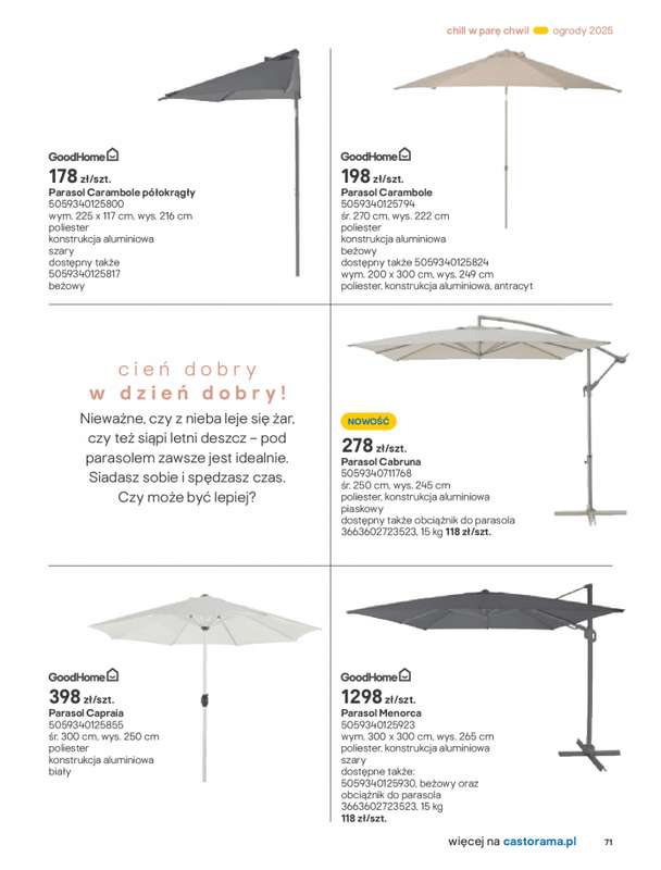 Castorama - gazetka promocyjna Katalog Ogrody, tarasy i balkony 2025 od środy 12.03 do środy 31.12 - strona 71