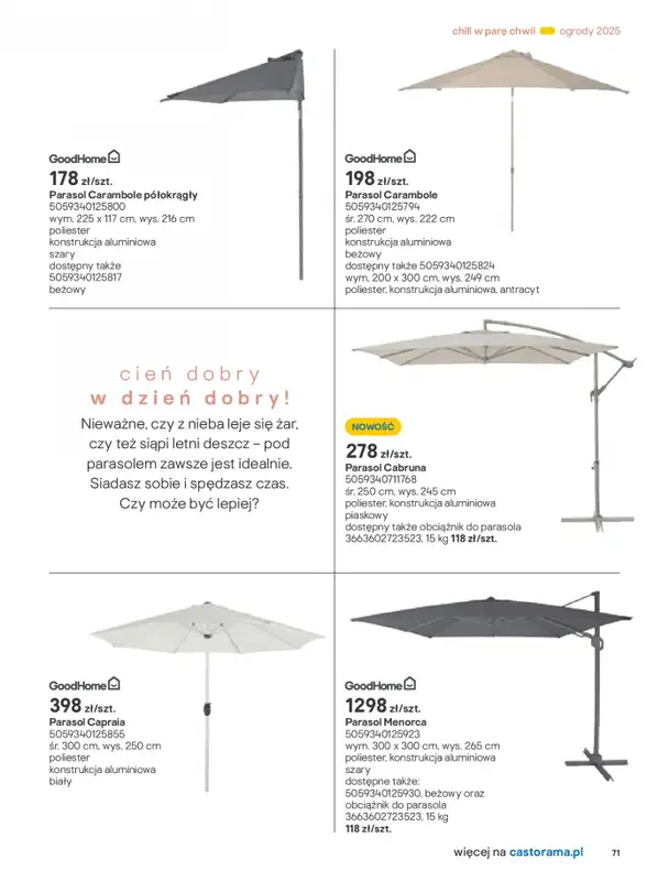 Castorama - gazetka promocyjna Katalog Ogrody, tarasy i balkony 2025 od środy 12.03 do środy 31.12 - strona 71