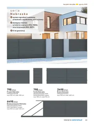 Castorama - gazetka promocyjna Katalog Ogrody, tarasy i balkony 2025 od środy 12.03 do środy 31.12 - strona 241 Castorama - gazetka promocyjna Katalog Ogrody, tarasy i balkony 2025 od środy 12.03 do środy 31.12 - strona 241