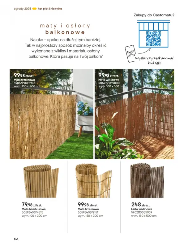 Castorama - gazetka promocyjna Katalog Ogrody, tarasy i balkony 2025 od środy 12.03 do środy 31.12 - strona 248