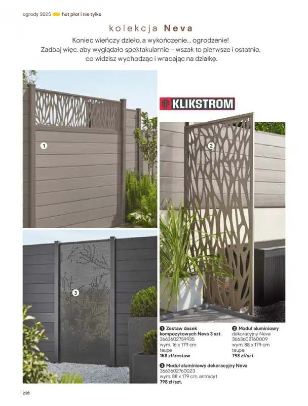 Castorama - gazetka promocyjna Katalog Ogrody, tarasy i balkony 2025 od środy 12.03 do środy 31.12 - strona 228