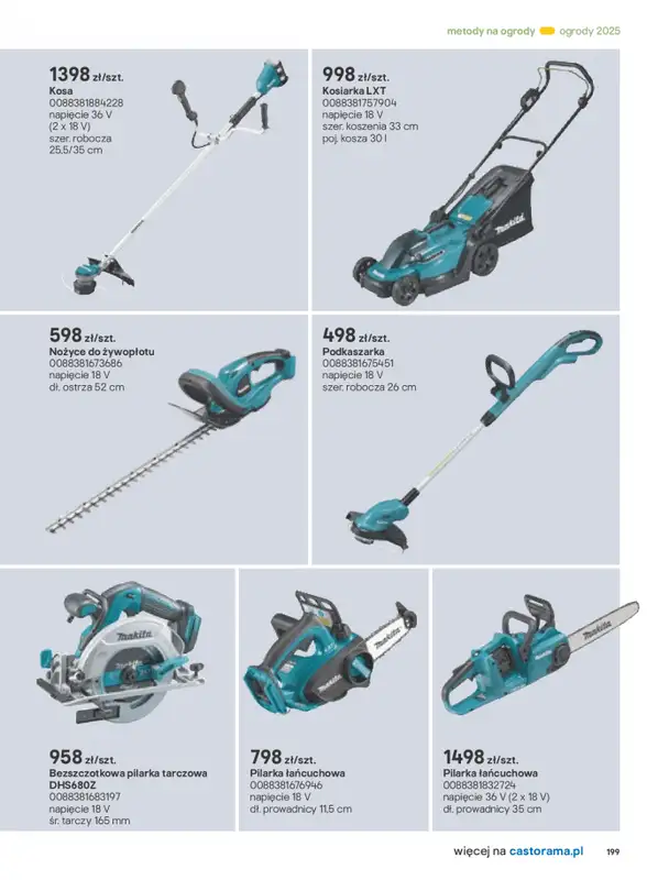Castorama - gazetka promocyjna Katalog Ogrody, tarasy i balkony 2025 od środy 12.03 do środy 31.12 - strona 199