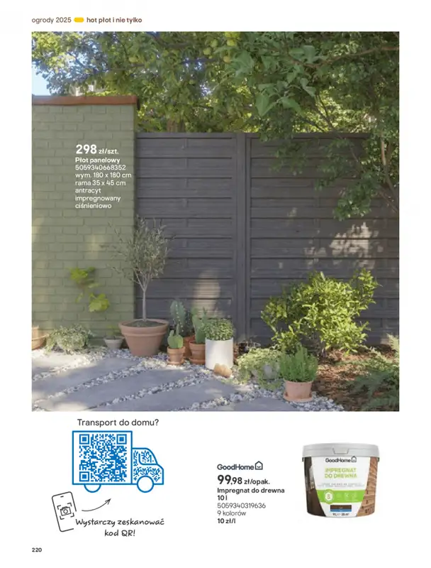 Castorama - gazetka promocyjna Katalog Ogrody, tarasy i balkony 2025 od środy 12.03 do środy 31.12 - strona 220