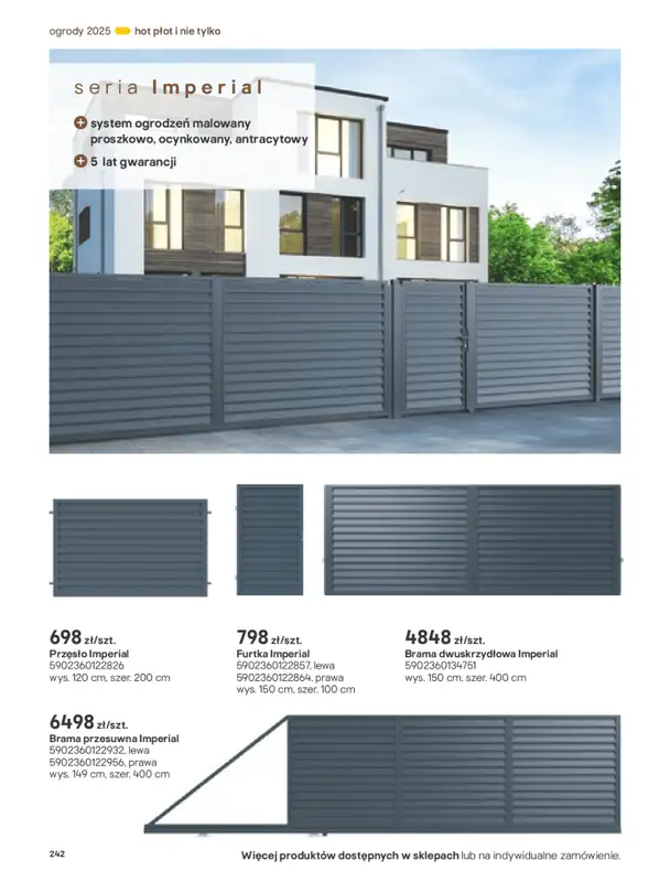 Castorama - gazetka promocyjna Katalog Ogrody, tarasy i balkony 2025 od środy 12.03 do środy 31.12 - strona 242