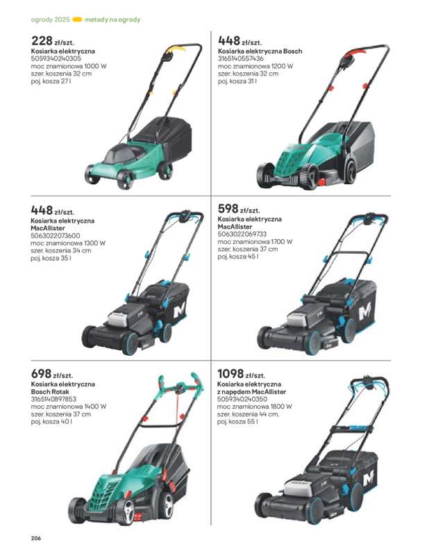 Castorama - gazetka promocyjna Katalog Ogrody, tarasy i balkony 2025 od środy 12.03 do środy 31.12 - strona 206