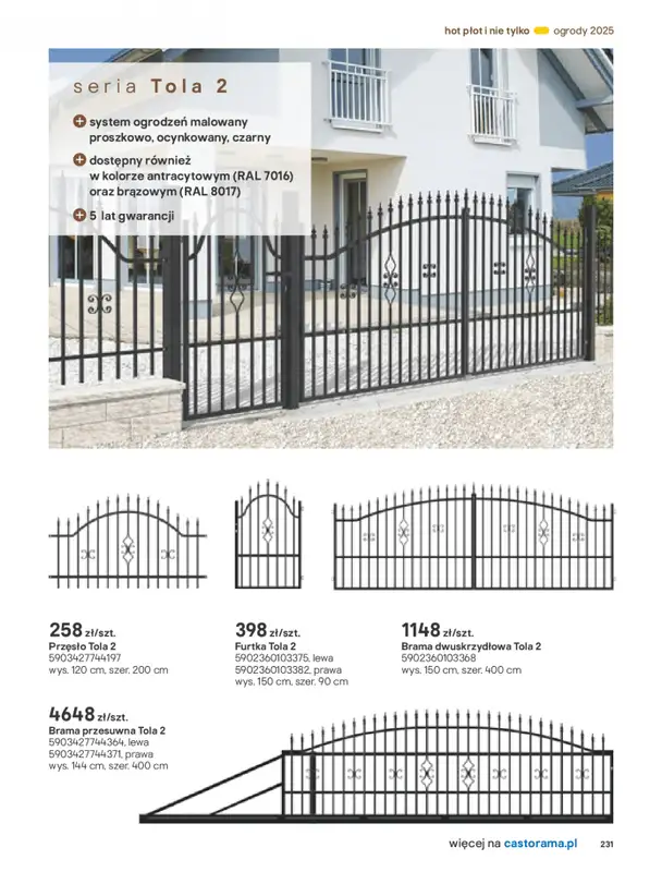 Castorama - gazetka promocyjna Katalog Ogrody, tarasy i balkony 2025 od środy 12.03 do środy 31.12 - strona 231