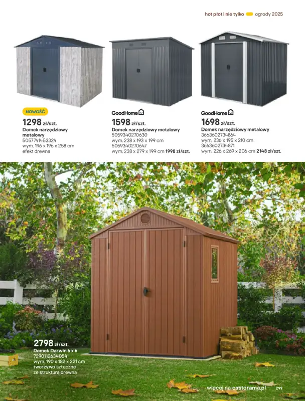 Castorama - gazetka promocyjna Katalog Ogrody, tarasy i balkony 2025 od środy 12.03 do środy 31.12 - strona 299
